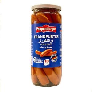 POPPENBURGER FRANKFURTER PURE BEEF 1030G