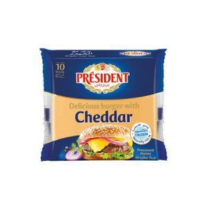 president cheddar slices 200g