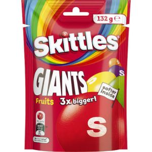 Skittles Pouch Giants Chewy Fruit132gr