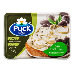 PUCK CREAM CHEESE OLIVES 200 G